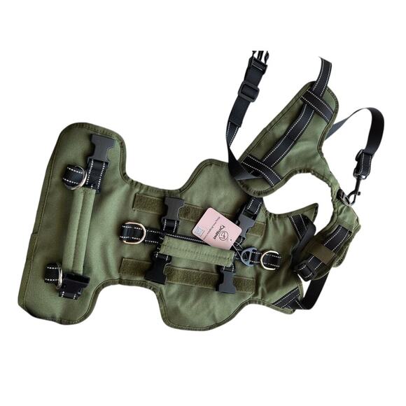 Bingpet large dog harness, olive green, size M - Picture 8 of 8